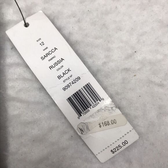 NWT THEORY Russia Black Jeans Women 12 (34x30) Skinny Taper Stretch Denim Biker - Picture 9 of 16